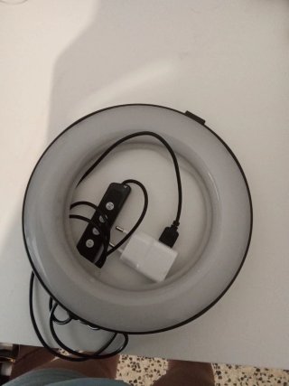 Aro de luz LED con cargador y mando