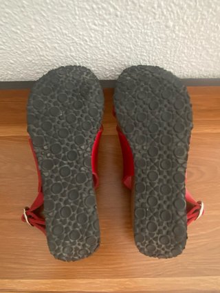 Sandalias Ceyo Piel Rojas Talla 35