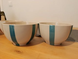 4 Tazas+4 boles de cerámica desayuno sin estrenar