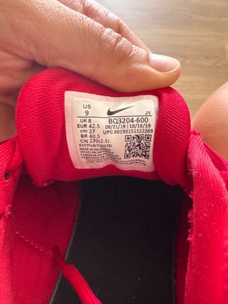 Zapatillas Nike Revolution Rojas Talla 42