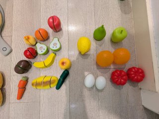 Cocina de juguete con accesorios