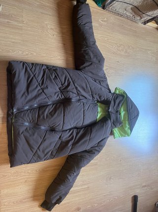 Abrigo premamá/porteo marrón y verde