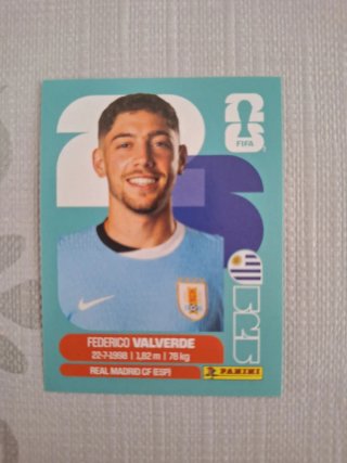 Cromo Federico Valverde Mundial 2026