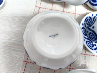 Juego de café Sargadelos azul y blanco