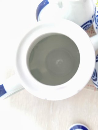 Juego de café Sargadelos azul y blanco