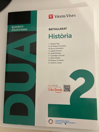 Història, 2 Batxillerat, Dual Quadern d'activitats