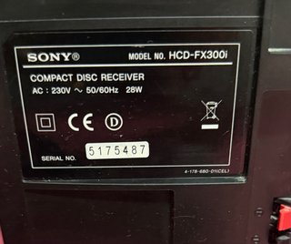 Sony HCD-FX300i Microcadena Hi-Fi