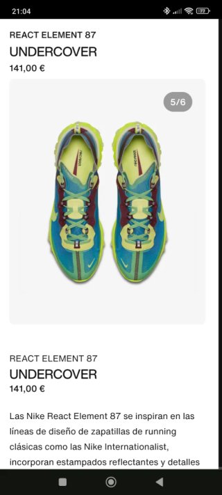 Nike React Element 87 x Undercover