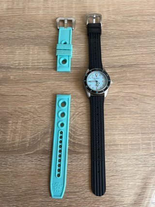 Reloj Cadisen Automático Azul tiffany y Negro