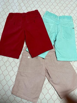 Lote 3 Pantalones Cortos Niños