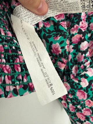 Blusa de flores manga largs