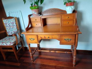 Secreter escritorio madera vintage