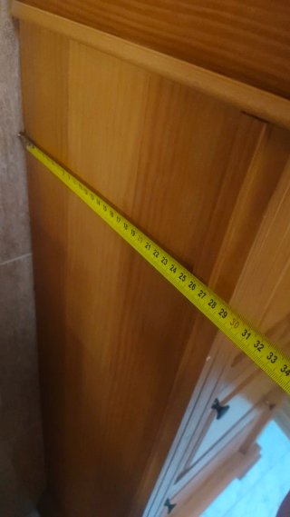 Zapatero de madera maciza de pino