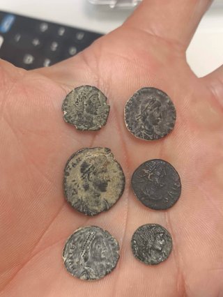 Lote 6 Monedas Romanas Bajo Imperio