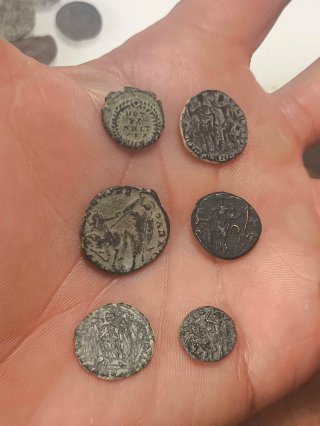 Lote 6 Monedas Romanas Bajo Imperio