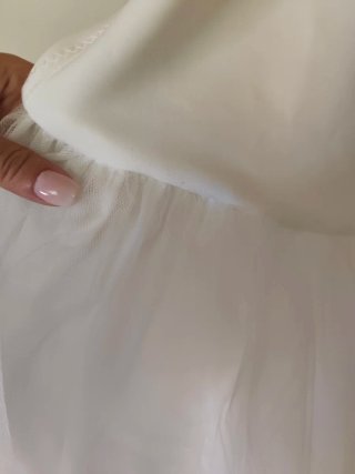 Cancán de novia blanco talla S
