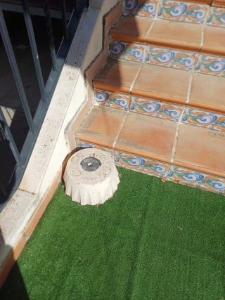 Base para sombrilla de plástico