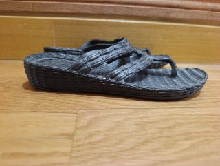 Chanclas/Sandalias Negras Tejidas