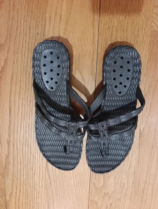 Chanclas/Sandalias Negras Tejidas