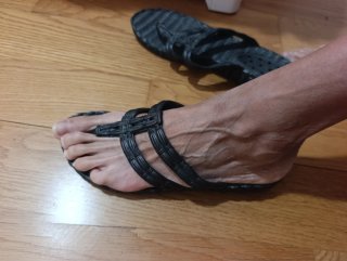 Chanclas/Sandalias Negras Tejidas