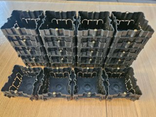20 Cajetines Eléctricos Negro