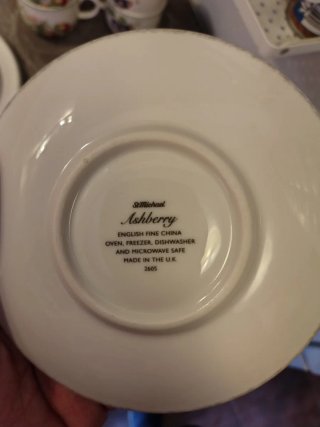 Juego de té porcelana frutas