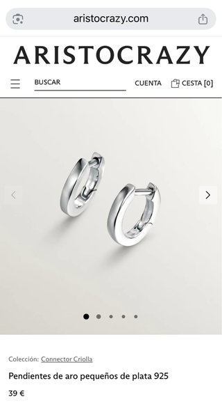 Pendientes aro Aristocrazy Plata