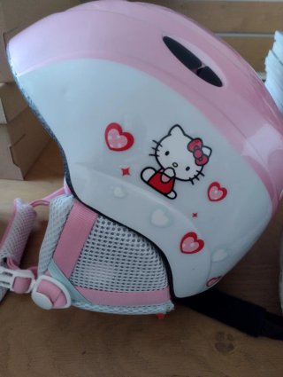 2 Cascos Infantiles Hello Kitty Esquí