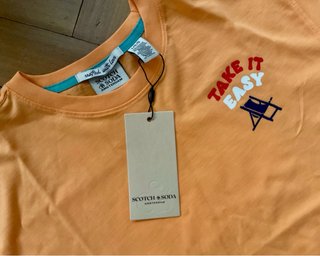 Camiseta Scotch & Soda Algodón Naranja