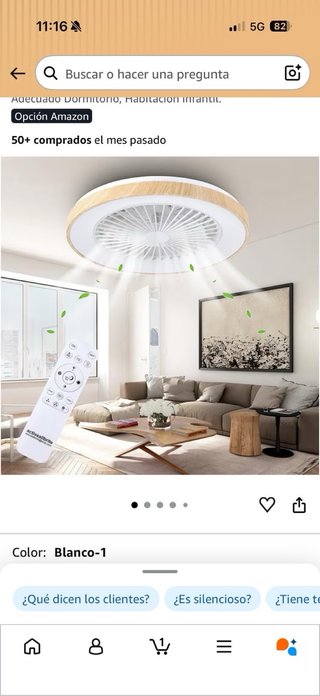 Ventilador de techo moderno
