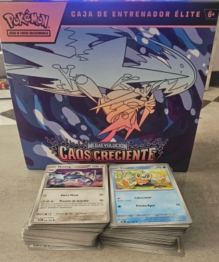 Lote 150 Cartas Pokémon Caos Creciente