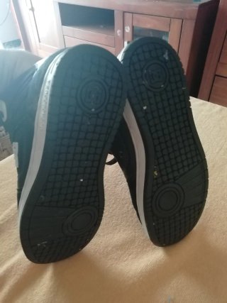 Zapatillas DC niño Altas Negras y Blancas