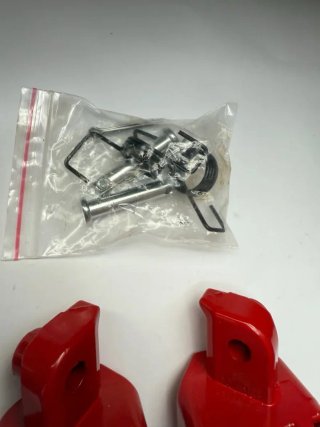 Estriberas  rojas moto universal