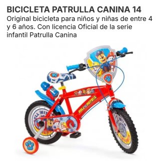 Bicicleta Patrulla Canina 14 (4-6 años)