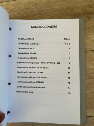 CITROEN MEHARI MANUAL TALLER MECANICA + CARROCERIA