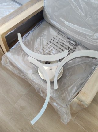 Lámpara de techo moderna plata y blanco