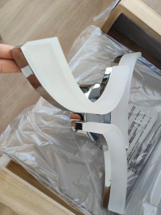 Lámpara de techo moderna plata y blanco
