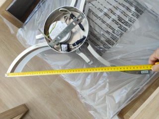 Lámpara de techo moderna plata y blanco