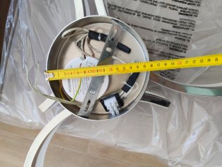 Lámpara de techo moderna plata y blanco