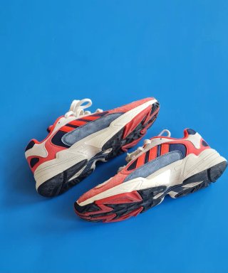 Adidas Yung-1 Sneakers Blu/Rosse/Bianche