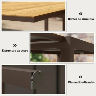 Mesa Comedor Exterior Extensible 160-240cm
