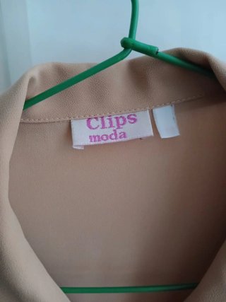 Blusa/camisa beige tostado mujer talla 48