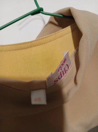 Blusa/camisa beige tostado mujer talla 48