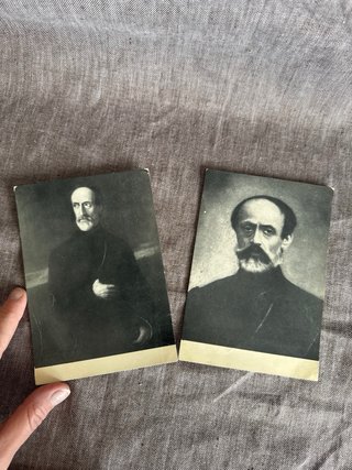 Cartoline d'epoca con ritratti Giuseppe Mazzini