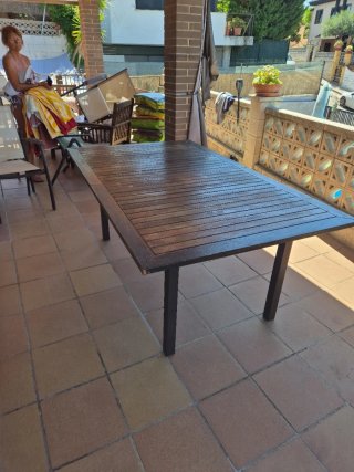 Mesa de terraza extensible 110x180 a 240