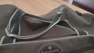 Bolsa de viaje grande Samsonite verde militar