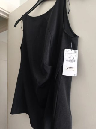 Top Zara Negro Talla L