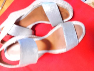 Sandali Casteller Tg 38 Beige/Argento