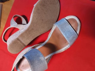 Sandali Casteller Tg 38 Beige/Argento