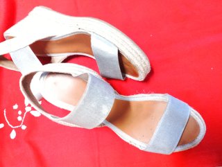 Sandali Casteller Tg 38 Beige/Argento